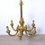Gilded Wood 6-Arm Chandelier, 1940s For Sale - Image 4 of 18
