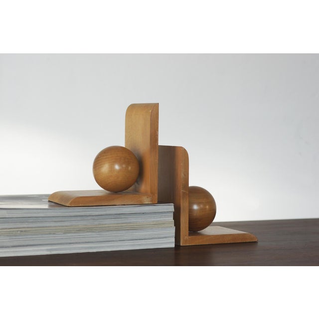 Mid-Century Modern Mid-Century Modern Wooden Bookends, 1960s, Set of 2 For Sale - Image 3 of 4