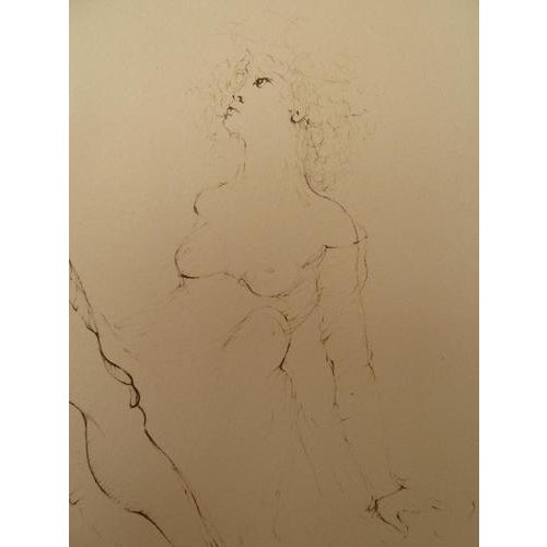 Leonor Fini, The Astrologer, Nude, Original Signed Engraving For Sale - Image 4 of 7