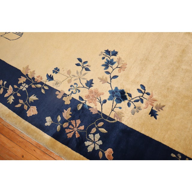 Early 20th Century Pictorial Antique Chinese Rug - 8'8" x 11'5" For Sale - Image 5 of 18