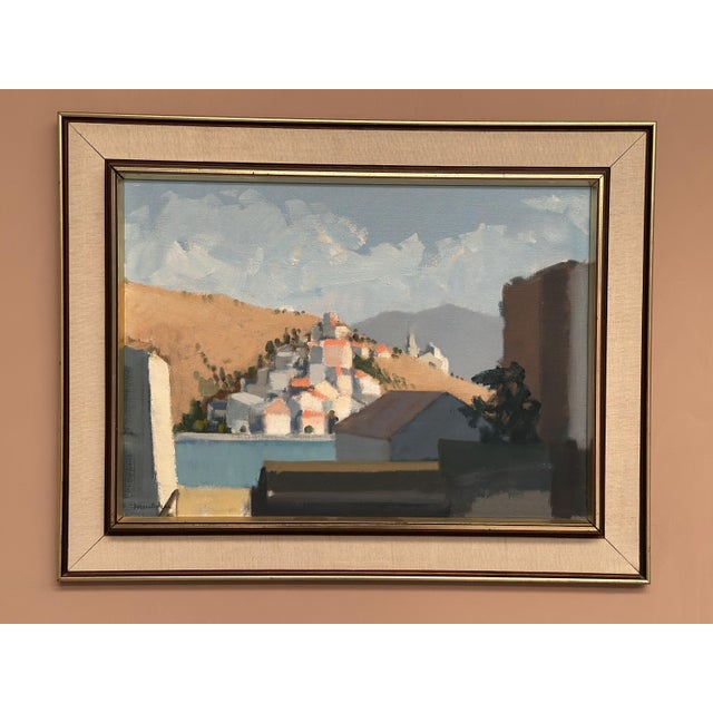 Stig Wernheden, Bergsby, 1960s, Oil on Canvas For Sale - Image 16 of 17