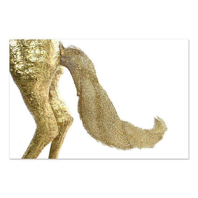 Brass Horse That Rears Up by Henri Fernandez For Sale - Image 6 of 8