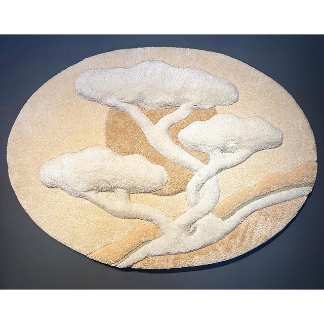 1970s Tree of Life Rug Fiber Art Wall Hanging, Frank Lane Attributed For Sale