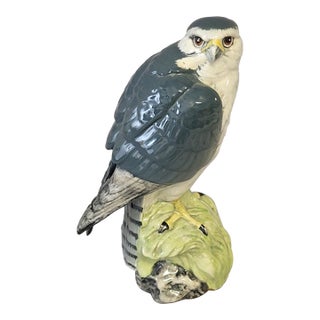 Vintage Scottish Beneagles Merlin Figural Porcelain Scotch Whisky Decanter, C. 1970s For Sale