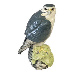 Vintage Scottish Beneagles Merlin Figural Porcelain Scotch Whisky Decanter, C. 1970s