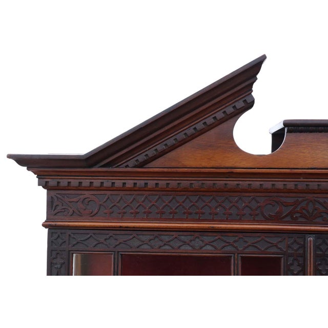 Antique Mahogany Display Cabinet from Edwards & Roberts, 1800s For Sale - Image 10 of 12