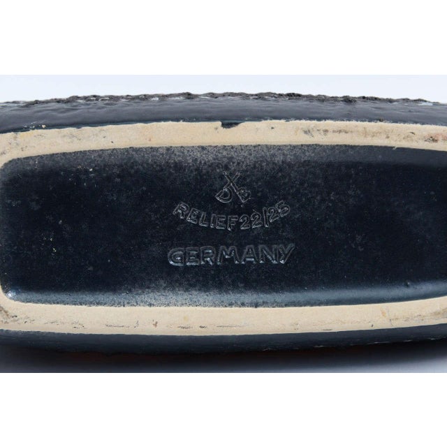 Orange Set of 1960s German Fat Lava Potteries Vases, Series "Polar" by Dümler & Breiden For Sale - Image 8 of 10