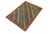 Shabby Chic Eclectic Balochi Blue/Red Wool Rug - 3'4''x5'1'' For Sale - Image 3 of 11