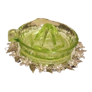 Gorgeous Uranium Glass Rheemer.