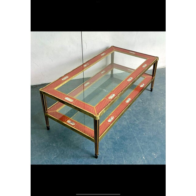 Vintage Asian Eglomise Coffee Table For Sale - Image 4 of 12