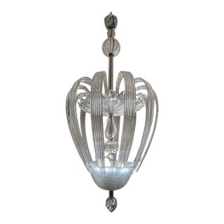 1930s Murano Glass Chandelier by Tomaso Buzzi for Venini For Sale