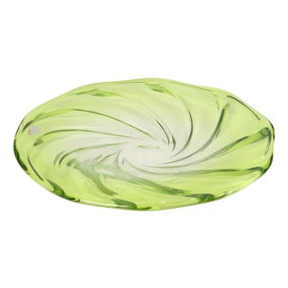 Large Crystal Fruit Bowl from Val Saint Lambert, 1950s For Sale