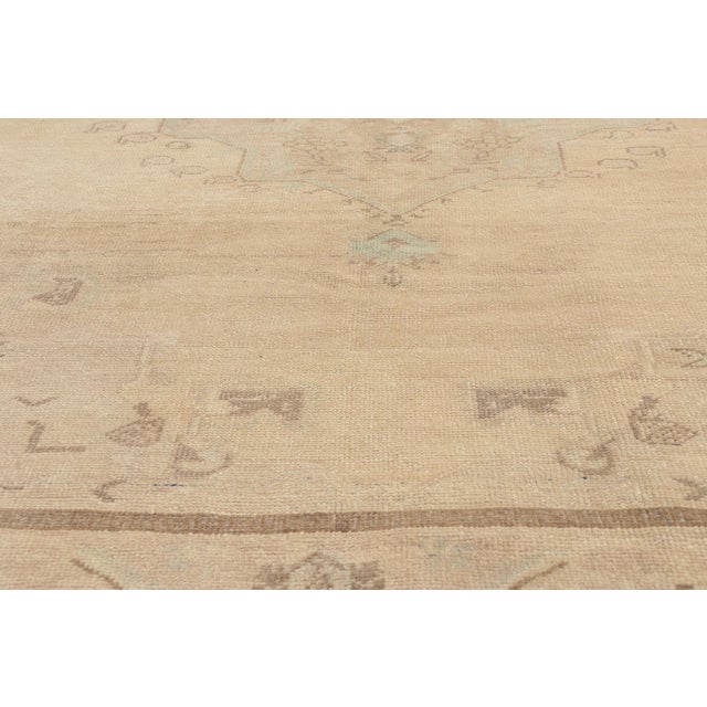 Mid 20th Century Vintage Turkish Oushak Rug, 06'00 X 08'06 For Sale - Image 5 of 10