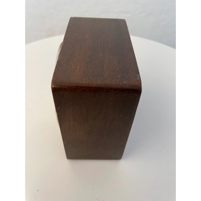 1950s General Electric Table Clock in Wood For Sale - Image 9 of 12