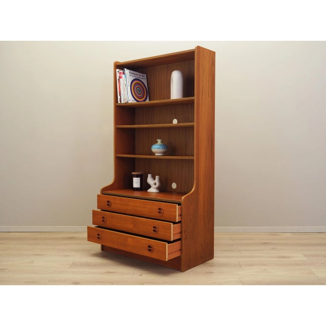 Vintage Danish Teak Bookcase, 1960s For Sale - Image 4 of 18