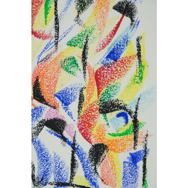 Françoise Galle, Plant Abstraction, Pastel Drawing For Sale - Image 4 of 6