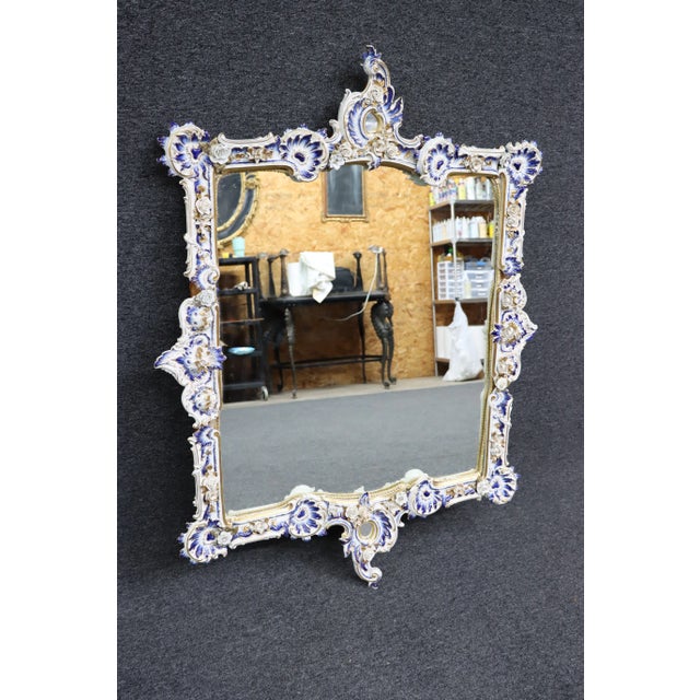 Paul Krammer Porcelain Wall Mirror For Sale - Image 4 of 11