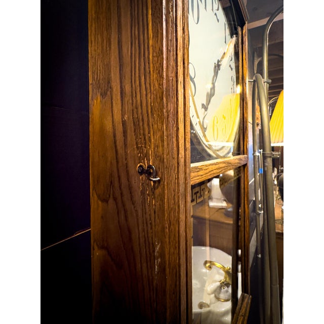 Early 20th Century Western Union Box Regulator Wall Clock With Key For Sale - Image 13 of 16