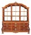 Exceptional & Large Two Part Dutch Baroque Walnut Vitrine / China Cabinet For Sale
