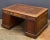 Large English Partner's Pedestal Desk of Mahogany With Embossed Leather Top For Sale In Austin - Image 6 of 13