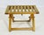 Vintage Folding Teak Slatted Stool by Summit Furniture, Outdoor or Indoor Seat For Sale - Image 14 of 16