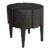 Late 20th Century Ebonized Lychee Wood Footed Side Table For Sale