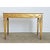 A robust 18th century Italian console table with an exquisite giltwood base supporting its original, thick slab of white...