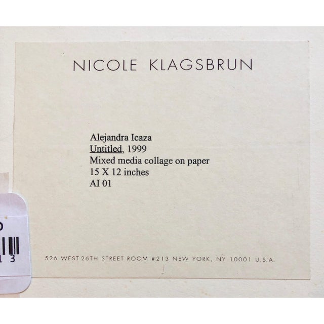 Alejandra Icaza, Mixed Media Abstract Collage, 1989 For Sale In Miami - Image 6 of 6