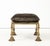 1950s 1950's Brass and Crushed Velvet French Ottoman For Sale - Image 5 of 14