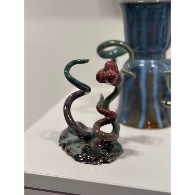 Contemporary Contemporary Abstract Botanic Ceramic Sculpture by Jeremy Plotkin Wong For Sale - Image 3 of 3