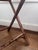 Late 20th Century British Colonial Tortoise Bamboo Wicker Butler’s Tray Table (Ralph Lauren Style) For Sale - Image 9 of 11