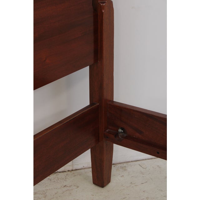Wright Table Co Mahogany King Size Poster Bed For Sale - Image 13 of 18