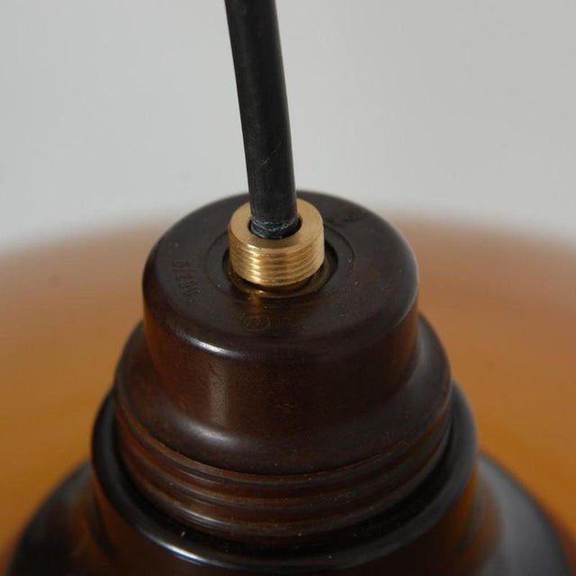 PH3.5/3 Pendant with Amber Glass Shades by Poul Henningensen, 1950s For Sale - Image 6 of 8