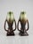 1940s Art Deco Flame Glazed Vases from Faïencerie de Thulin, Belgium, 1940s, Set of 2 For Sale - Image 5 of 9