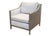 Contemporary Pair of Century Furniture Monarch Wood Wrapped Contemporary Modern Armchairs For Sale - Image 3 of 12