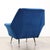 Blue Vintage Italian Lounge Chair in Fabric and Metal, 1950s For Sale - Image 8 of 10