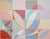 2026, Color Field Modernist Painting of Tulip Echo, Bauhaus Grid, Large Pastel Tones on Canvas by Natalia Roman For Sale