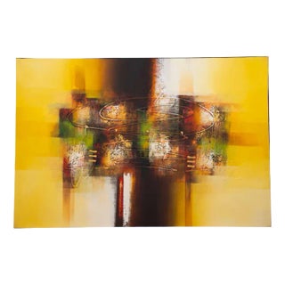 Abstract Composition, Acrylic on Canvas, 2000 For Sale