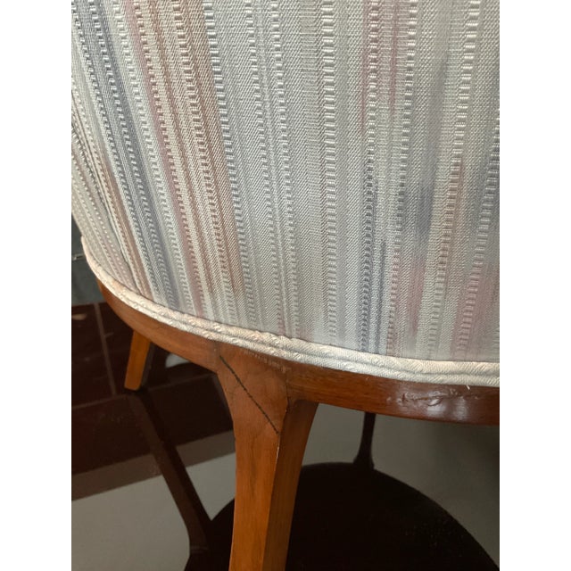 Mid 20th Century Art Nouveau Style High Back Armchairs - a Pair For Sale - Image 10 of 11