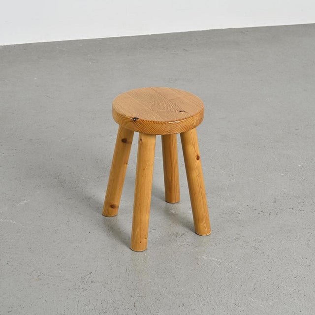 Stool by Charlotte Perriand for Les Arcs, 1960s For Sale - Image 11 of 11