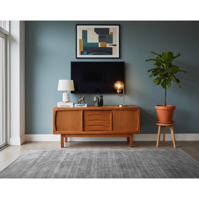 Sideboard in Teak by H. P. Hansen and Burchardt Nielsen for Dyrlund, 1960s For Sale - Image 11 of 15