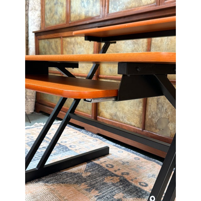 Quik Lok Studio Triple-Shelf Workstation Desk + Bench, Set For Sale - Image 10 of 12