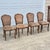 1980s Chateau d'Ax Louis XV Carved Walnut & Cocoa Velvet Dining Chairs, Assembled Set of 4 For Sale - Image 15 of 15