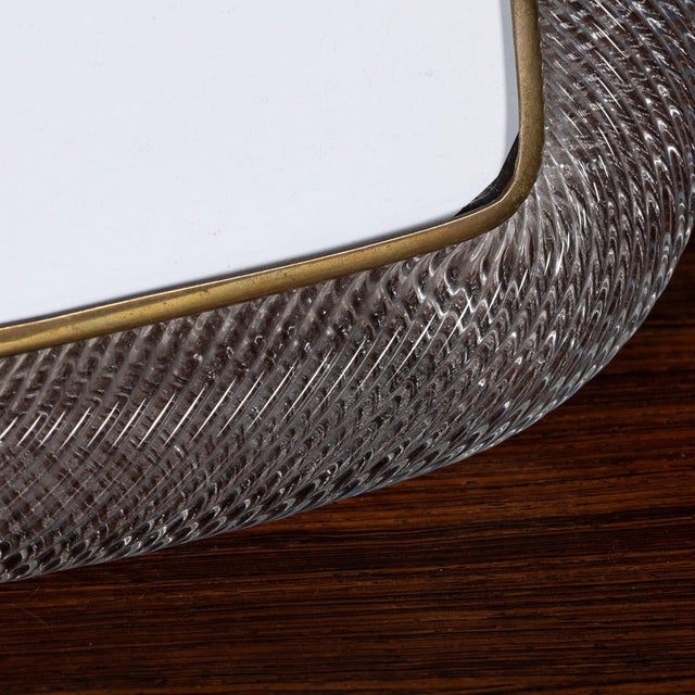 1950s Italian Venetian Glass Photograph Frame attributed to Paolo Venini for Venini, 1950s For Sale - Image 5 of 14