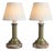 French Neoclassical Brass and Marble Table Lamps, 1920s, Set of 2 For Sale
