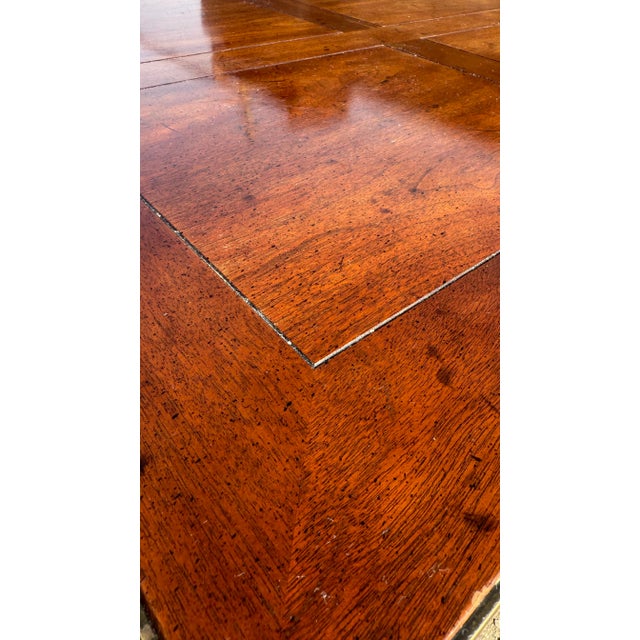 Hollywood Regency Henredon Ming Style Dining Table With Two Leaves, 1980s For Sale - Image 3 of 14