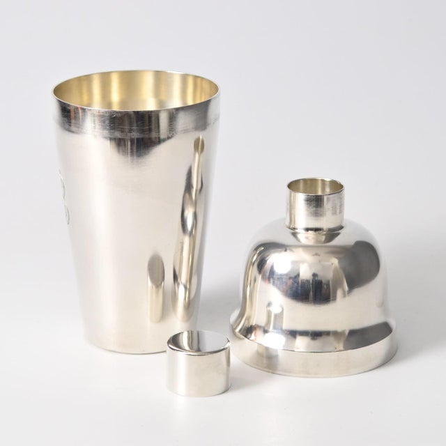 1920s Silver-Plated Cocktail Shaker from Orfevrerie Mills, 1920s For Sale - Image 5 of 10