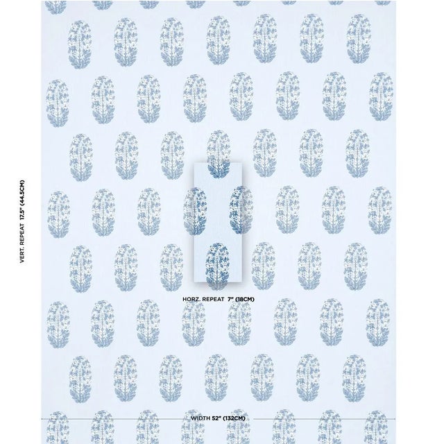 Inspired by traditional Indian paisleys, Askandra Flower fabric is screenprinted by hand on 100% linen in a repeating...