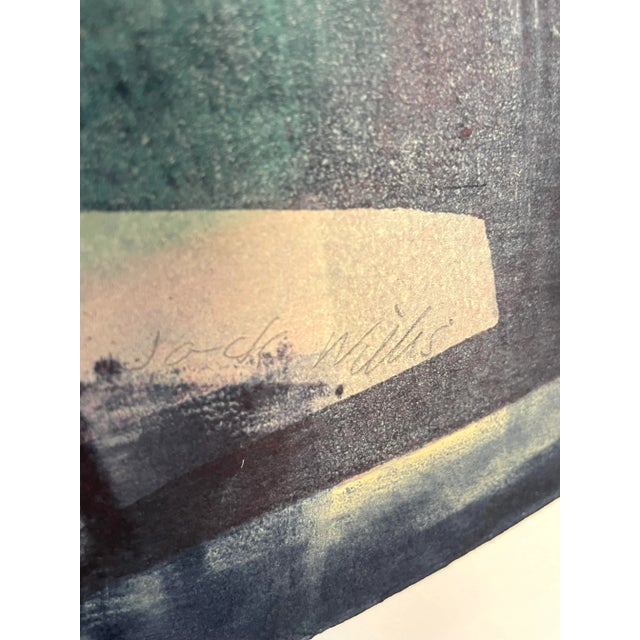 Vintage Monumental Abstract Organic Modern Original Acrylic Painting on Paper by Jack Willis, Multi Color For Sale - Image 11 of 12