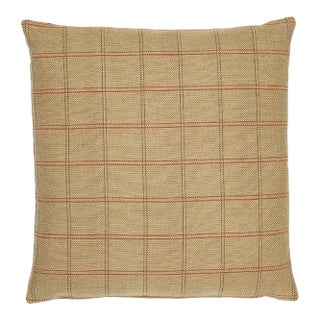 Country Plaid Tapestry Cushion With Feather Filler - 46x46cm (18"x18") For Sale